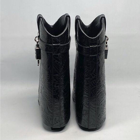Givenchy Shark Lock Cowboy Ankle Boots In Western Leather size 39 - Picture 6 of 16
